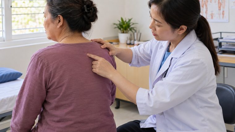 Đau giữa hai bả vai