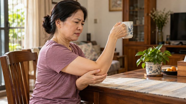 Đau mặt ngoài khuỷu tay