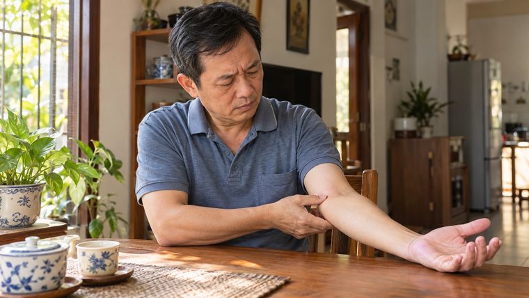 Đau mặt trong khuỷu tay